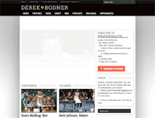 Tablet Screenshot of derekbodner.com